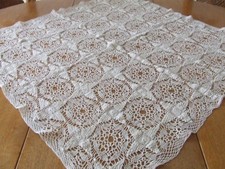 Vintage Hand Crochet Beige