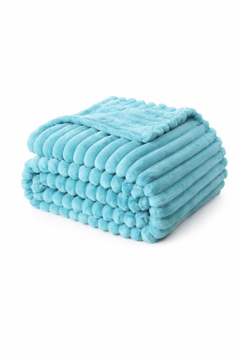Chunky ribbed fleece - fleece, throw