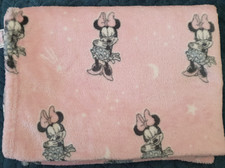 Disney George Home Baby Fleece Pram Blanket Minnie Mouse Pink Asda Used