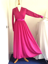 Vintage 1960s/70s Trina Lewis & Marjon Couture/ Disco Maxi Dress /12