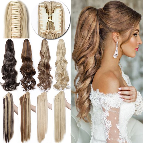 Real thick hair - claw, ponytail