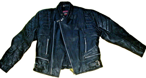 Leather motorcycle jacket - motorcycle,