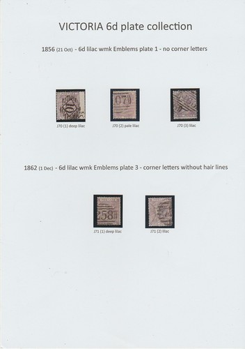 1856 6d lilac - gb, plate