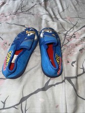 Boys Slippers Sonic The Hedgehog Blue Slip On 8 9 10 11 12 13 1 2 3 Inf /Junior