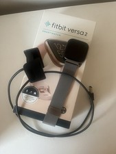 Fitbit versa 2 silver smart fitness watch wrist tracker 