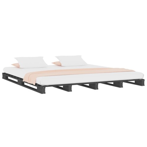 Solid wood pine bed frame - bed,