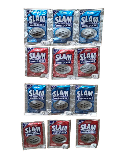 Slam sink unblocker sachets - unblocker, 12