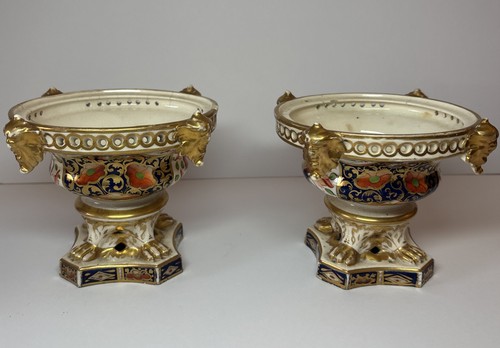 Antique pair 19thc - pair, crown