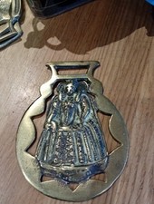 Vintage Queen Elizabeth I Horse Brass Medallion Royal Memorabilia