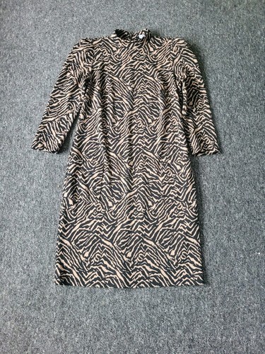 Black brown stripy 60s - brown,