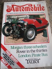 THE AUTOMOBILE MAY 1987 MORGAN