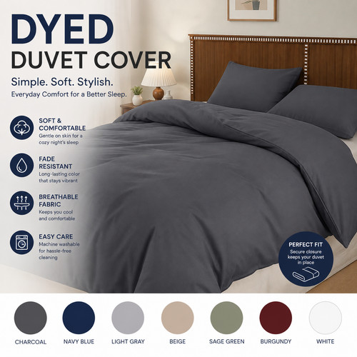 Dyed duvet quilt - covers, luxury