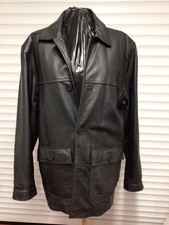 Gents Real Leather Jacket Black