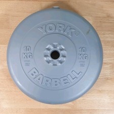 York Barbell Silver Plastic