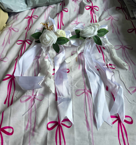 Artificial white rose - artificial,