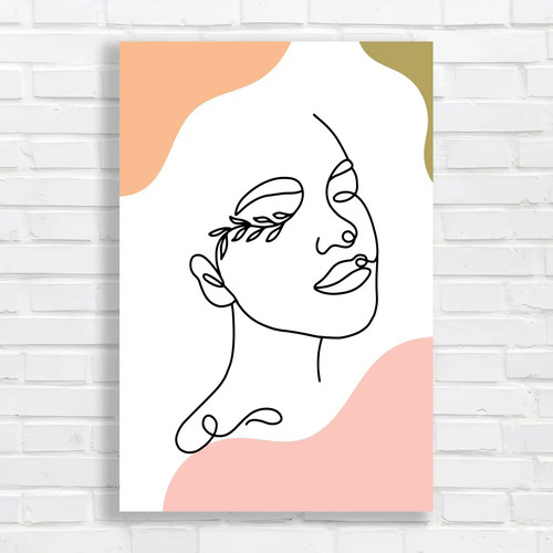 Minimalist line portrait - line,