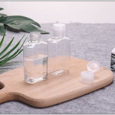 10 x 50ml Empty Plastic Bottles Squeezable Travel Bottle for Liquid Flip Top Lid