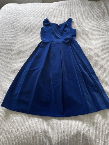 True vintage royal blue velvet - vintage,