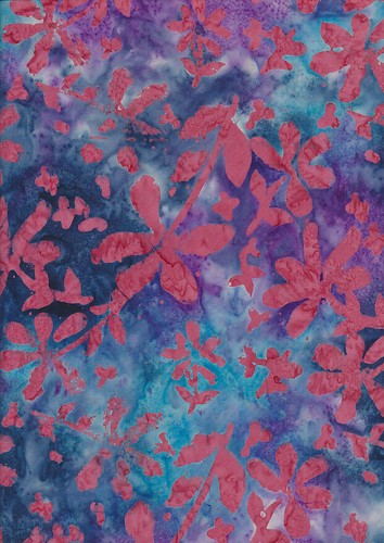 Batik fabric flower - batik, design