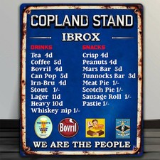 Glasgow Rangers Football Vintage Snack Bar Terrace Sign Metal Wall  Gift RBS47