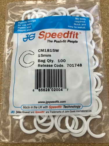 Cm1815w collet clip 15mm - collet, white