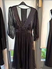 Black Silk Georgette Dress 14