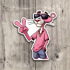 5" Pink Panther Vinyl Sticker