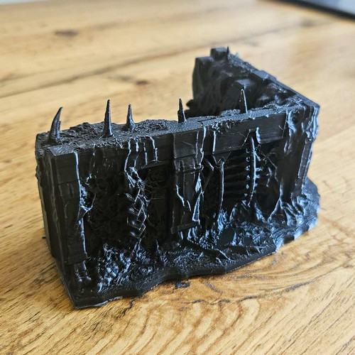 Black tyranid wall for gaming - black,