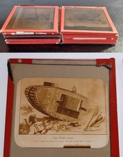 Job Lot 19x Rare WW1 Cartoon Lantern Slides Bruce Bairnsfather