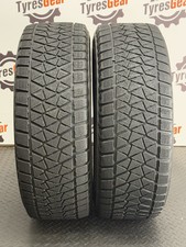 2x 255 65 R17 110S BRIDGESTONE BLIZZAK DM-V2 M+S 4-5mm TESTED FREE FITTING