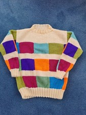 New Hand Made knitted Ladies Jumper size 10 - Caron Simply Soft Yarn