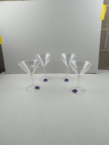 Flowers plastic martini glass - flowers,