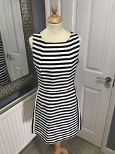 Ladies black and white stripey