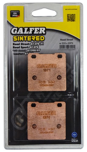 Galfer brake pads rear for - brake,