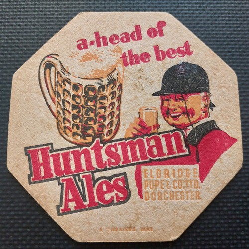 Eldridge pope beer mat cat - beer,