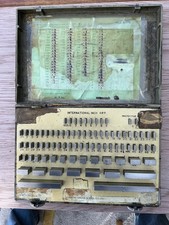 Matrix imperial slip gauge set E-81 inspection ,complete Set.