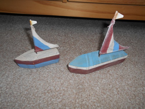 Two ship boat fishing wooden - two,