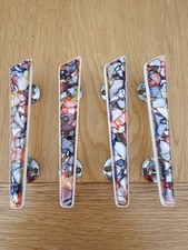 Vintage 1950s Atomic Sputnik Door Handles Resin Handles Set of 4