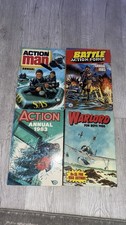 4x Vintage 80s Boys Annuals Action Bundle Vg