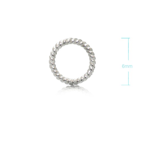 Twisted wire close jump ring - close,