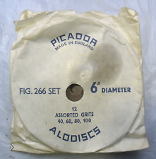 12 SANDING DISCS 6" ASSORTED GRITS 40 60 80 100 ALUMINIUM OXIDE POWER DRILL