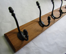 Rustic oak coat - oak, hook
