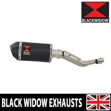 RV 125 RV 200 VAN VAN Exhaust Silencer Kit 200mm Oval Black Carbon Tip BC20V