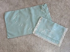 VINTAGE  Duck Egg Blue Linen
