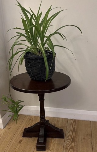 Vintage dark oak round - dark,