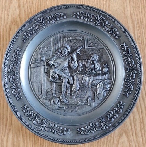 Vintage german pewter wall - german,