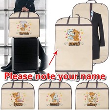 Personalised name Text Breathable Travel Suit Garment Dress Bag Clothes Cover
