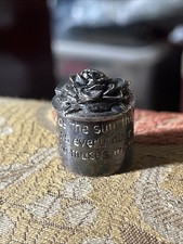 Small Silver Scenes 1” Silver Plated Box 1993