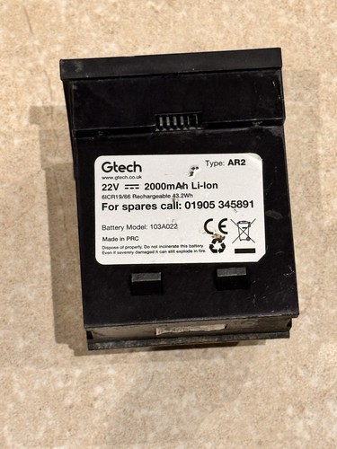 Gtech ar2 model 103a022 - gtech,