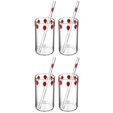  Set of 2 Tumbler with Straw